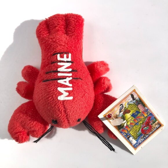 red lobster miniature plush stuffed animal Maine souvenir Maine 742258080006 - Picture 1 of 8